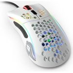 Glorious PC Gaming Race Model D-. Formfaktor: rechts. Bewegungerfassungs Technologie: Optisch, Geräteschnittstelle: USB Typ-A, Bewegung Auflösung: 12000 DPI, Reaktionszeit: 1 ms, Tastentyp: Gedrückte Tasten, Knopfanzahl: 6, Scroll Typ: Rad, Beschleunigung (Max.): 50 G. Energiequelle: Kabel. Produktfarbe: Weiß (GLO-MS-DM-GW)