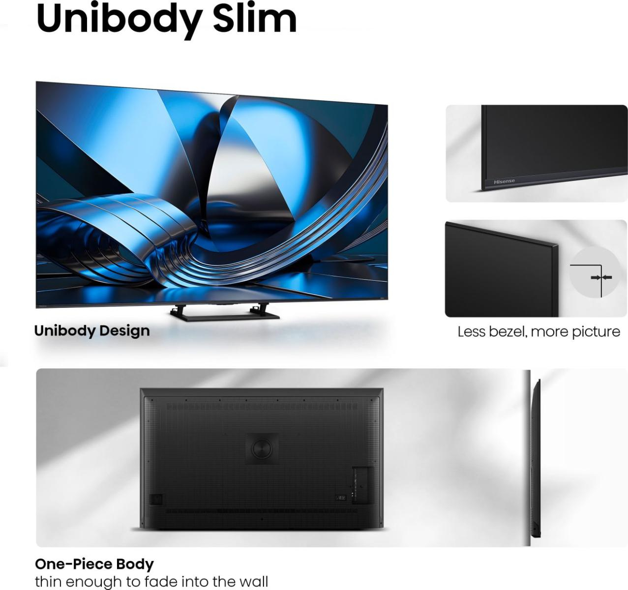 Hisense 75U7DSE ULED MiniLED 75" Smart TV 4K 144 Hz Multituner PVR Schwarz