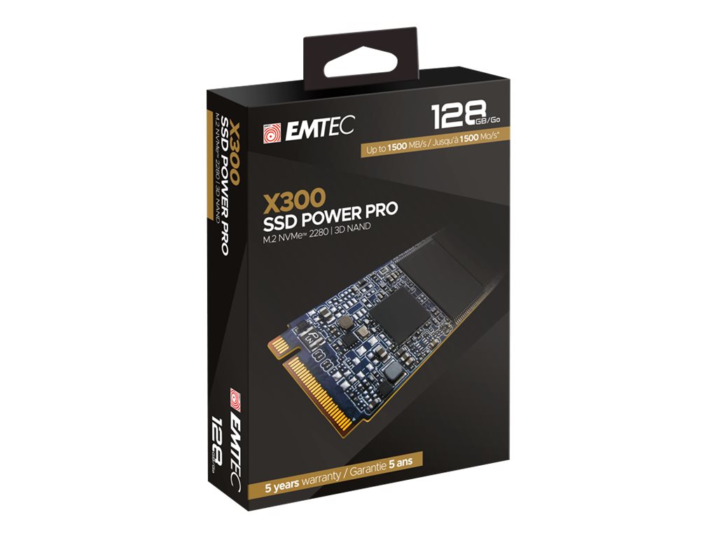EMTEC Power Pro X300 SSD 128 GB M.2 2280 NVMe PCIe 3.0 x4 Intern