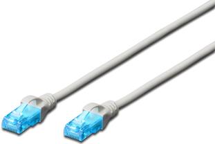 Digitus DK-1512-025 CAT 5e U-UTP Patchkabel PVC, AWG 26/7, 2.5m, grau (DK-1512-025)