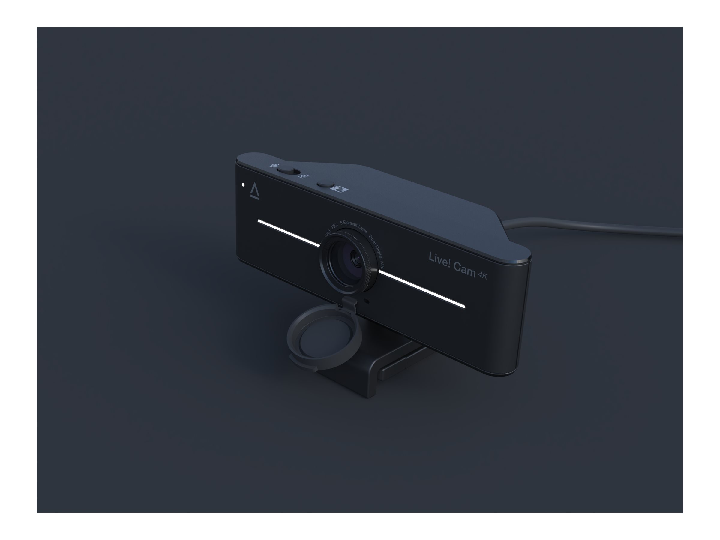 Creative Live! Cam 4K Webcam 8 MP 3840 x 2160 95° Sichtfeld Schwarz