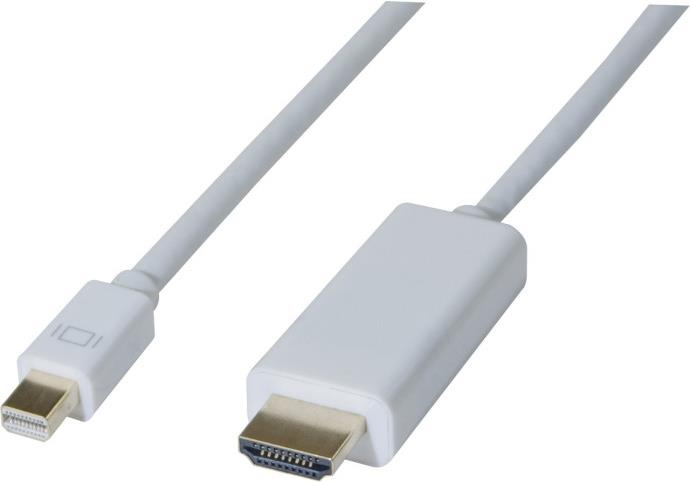 EXERTIS CONNECT Mini-DisplayPort 1.1 auf HDMI Adapterkabel, Mini-DisplayPort Stück / HDMI Stück