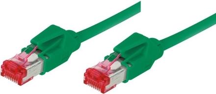 Patchkabel S/FTP, PiMF, Cat 6, grün, 5,0 m halogenfrei, mit Draka-Kabel und Hirosesteckern TM21 (bisherige Bezeichnung S/STP) (71805G)