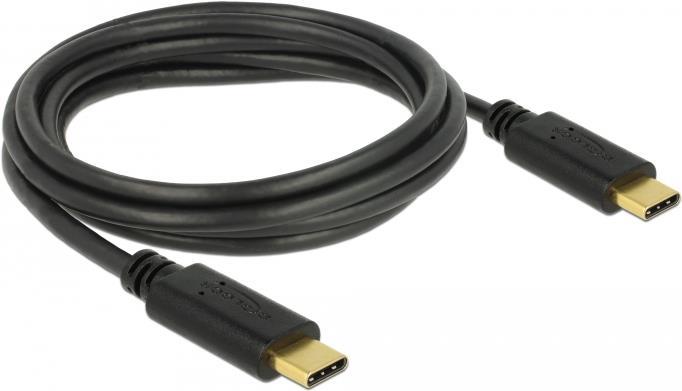 Delock USB 2.0 Kabel Type-C zu Type-C 2 m PD 5 A E-Marker (83324)