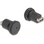 Delock USB 2.0 Typ Mini-B zu USB 2.0 Typ-A Einbaubuchse schwarz (66742)