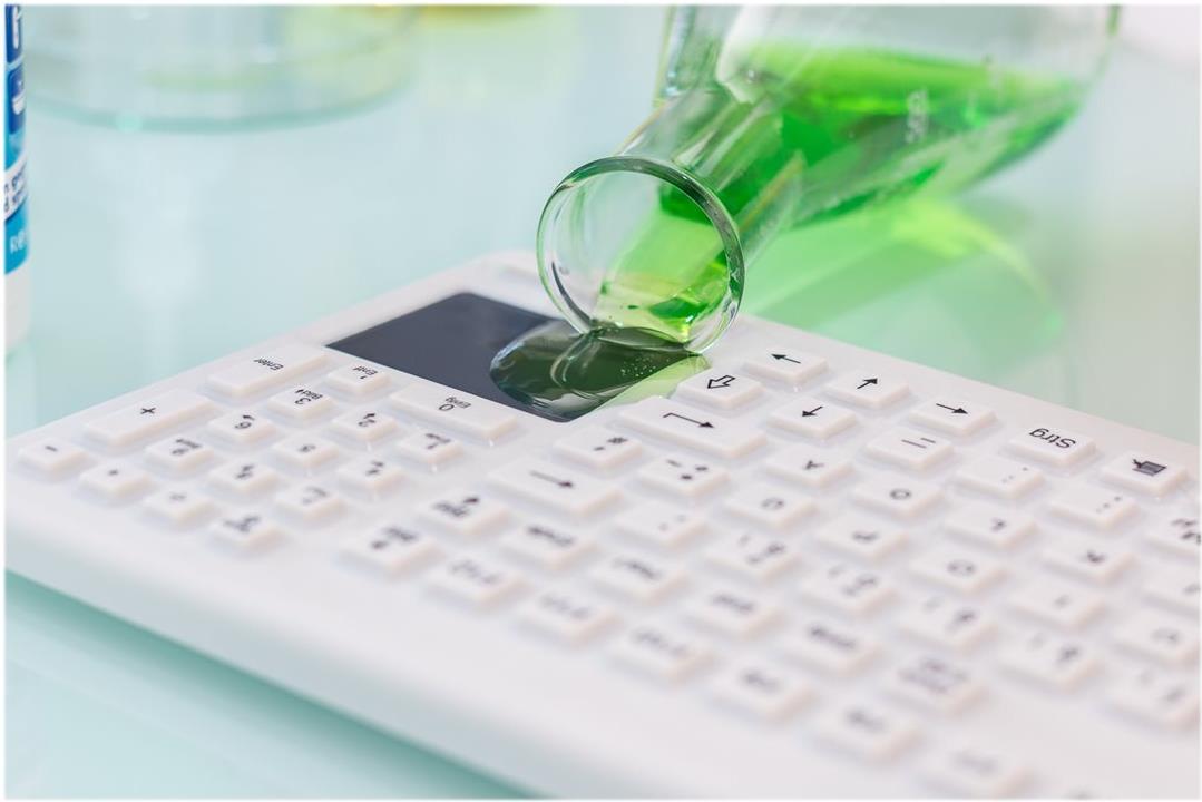 GETT InduKey InduProof Advanced TOUCH Tastatur mit Touchpad CH Grau