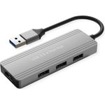 VALUE USB3.2 Gen1 Hub 14.99.50xx USB-Hub – 1× USB-A Stecker – 4× USB-A Buchsen – 5?Gbit/s – Schwarz (14.99.5036)