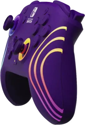 PDP Afterglow Wave Kabelloser Controller Lila für Nintendo Switch