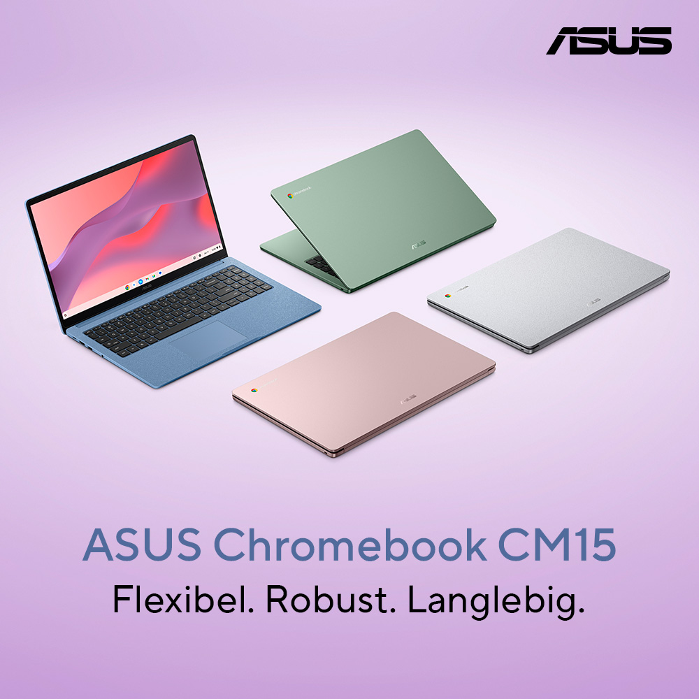 ASUS Chromebook CM15 15.6" MediaTek Kompanio 540 4 GB RAM 128 GB eMMC ChromeOS Fabric Blue