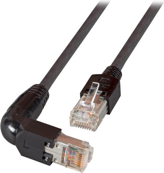 EFB-Elektronik RJ45 Patchkabel Cat.5e S/UTP PVC TM11 1x90° schwarz 0,5m Hersteller: EFB Elektronik (K0993.0,5)