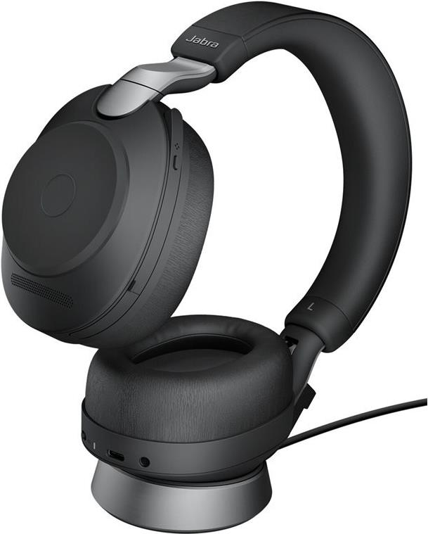 Jabra Evolve2 85 UC Stereo Over-Ear Headset mit ANC, Bluetooth und USB-A, Schwarz