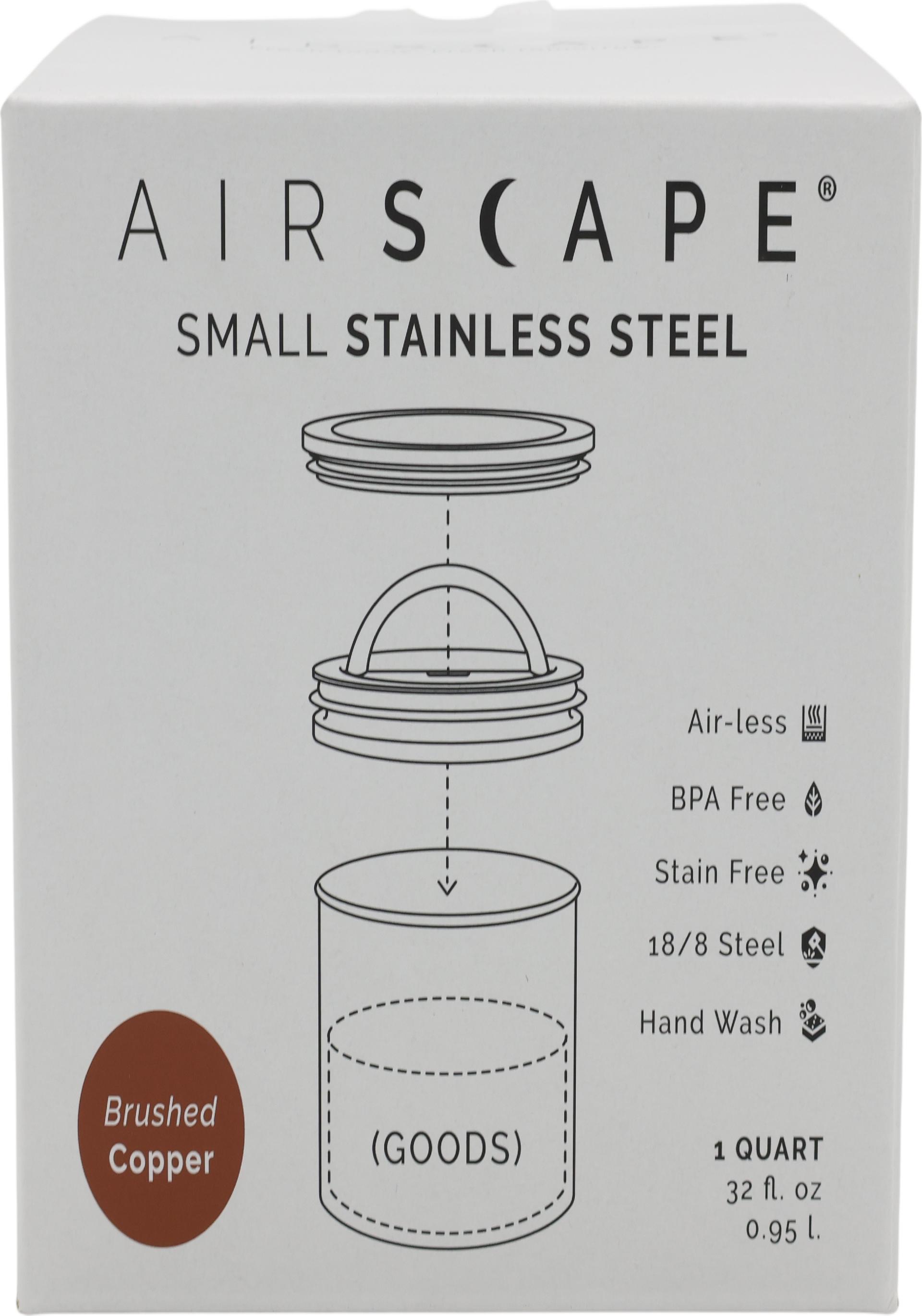 Airscape® Edelstahl-Aromabehälter klein, kupfer gebürstet (AS2704)