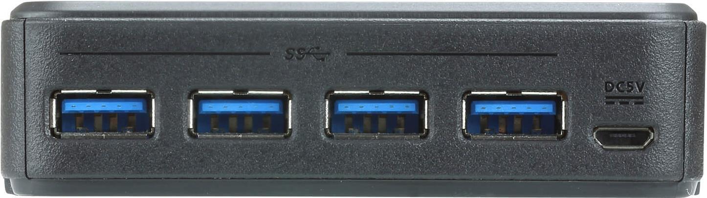 ATEN 2 x 4 USB 3.2 Gen1 Peripherie-Freigabe-Switch (US3324-AT)