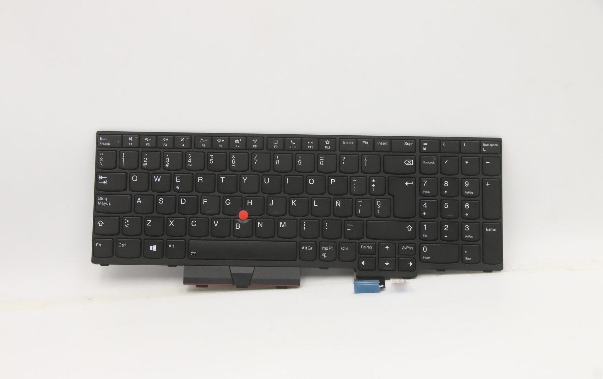 Lenovo Transimage - Ersatztastatur Notebook - mit Trackpoint - hinterleuchtet - Spanisch - Schwarz - für ThinkPad P15 Gen 1 20ST, 20SU, T15g Gen 1 20UR, 20US (5N20Z74831)