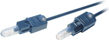 SpeaKa Professional Toslink Digital-Audio Anschlusskabel [1x Toslink-Stecker (ODT) - 1x Toslink-Stecker (ODT)] 1 m Schwarz (SP-7869808)