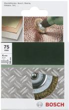 Bosch 2609256519 Scheibenbürste Ø 75 mm Stahldraht vermessingt Schaft-Ø 6 mm 1 St. (2609256519)