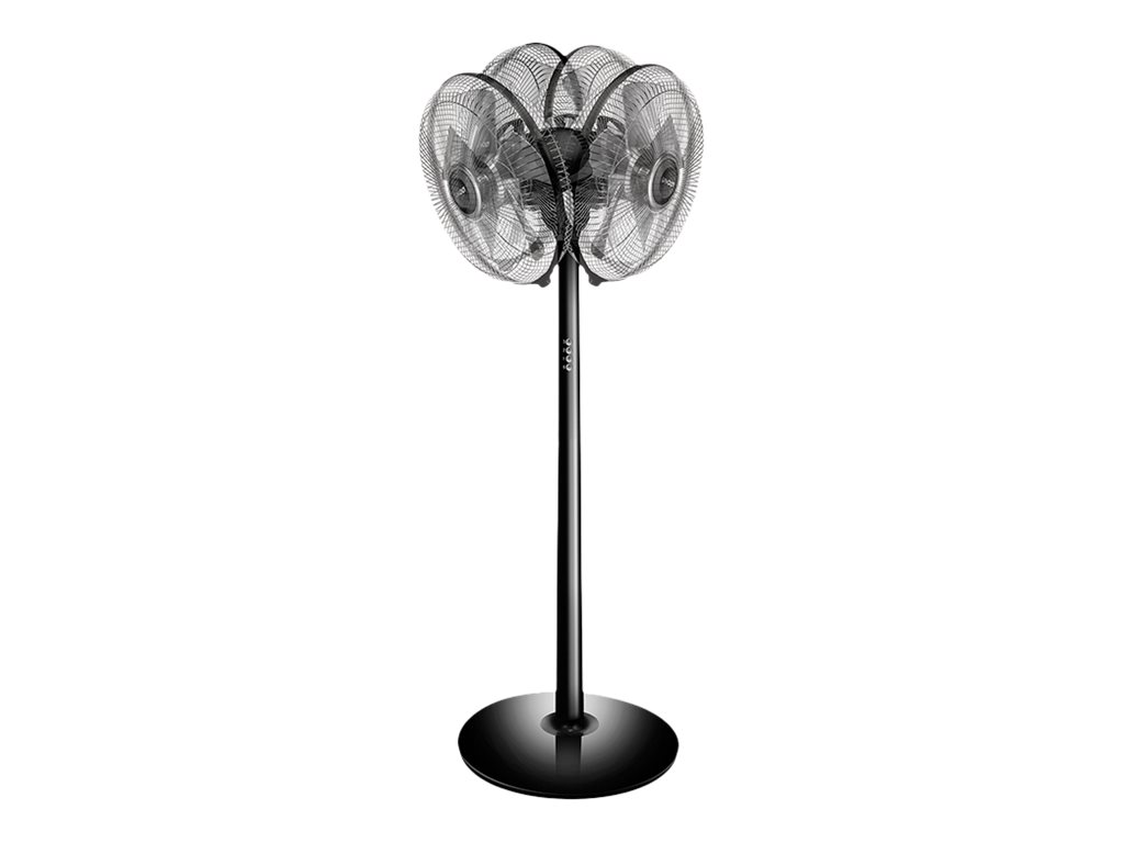 Unold Silverline 86825 Standventilator 50W 40cm oszillierend Schwarz