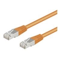 Wentronic Goobay CAT 5e Patchkabel, F/UTP, Orange, 0.5 m - CCA Kupfergemisch (93456)