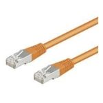 Wentronic Goobay CAT 5e Patchkabel, F/UTP, Orange, 0.5 m - CCA Kupfergemisch (93456)