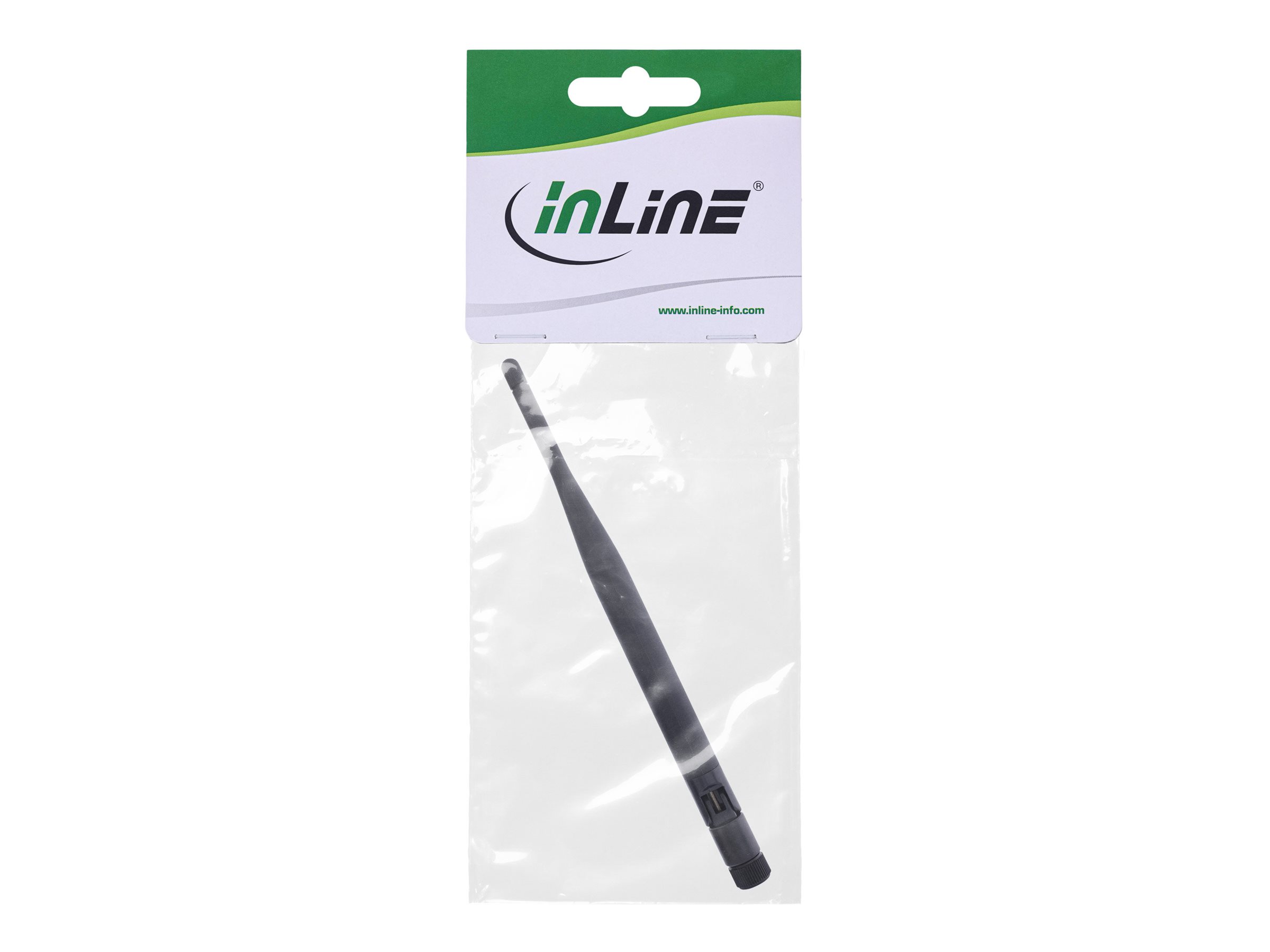 InLine WLAN Gummi Antenne SMA 5 dBi Schwarz