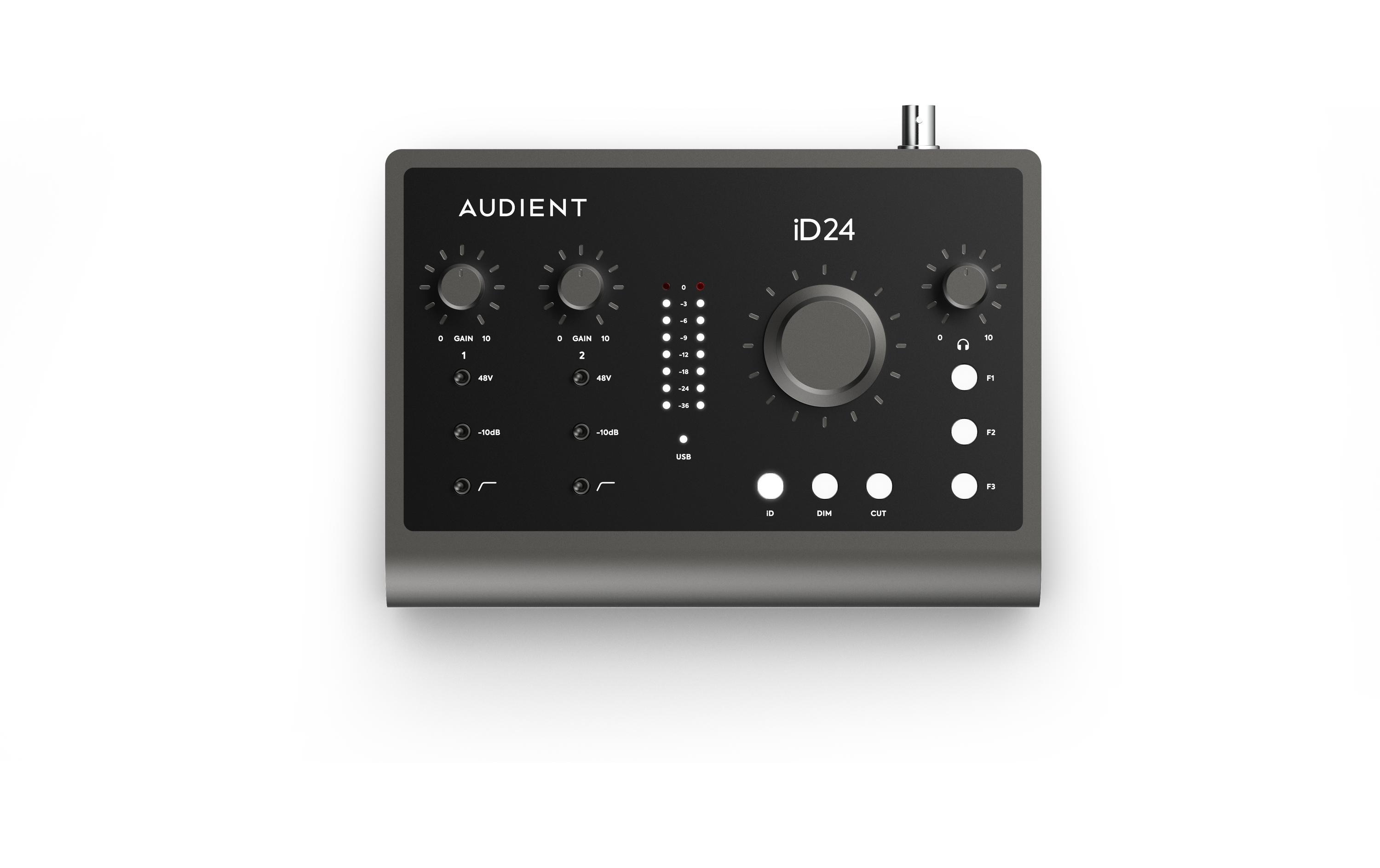 Audient iD24 10in/14out USB-C Audio-Interface Schwarz