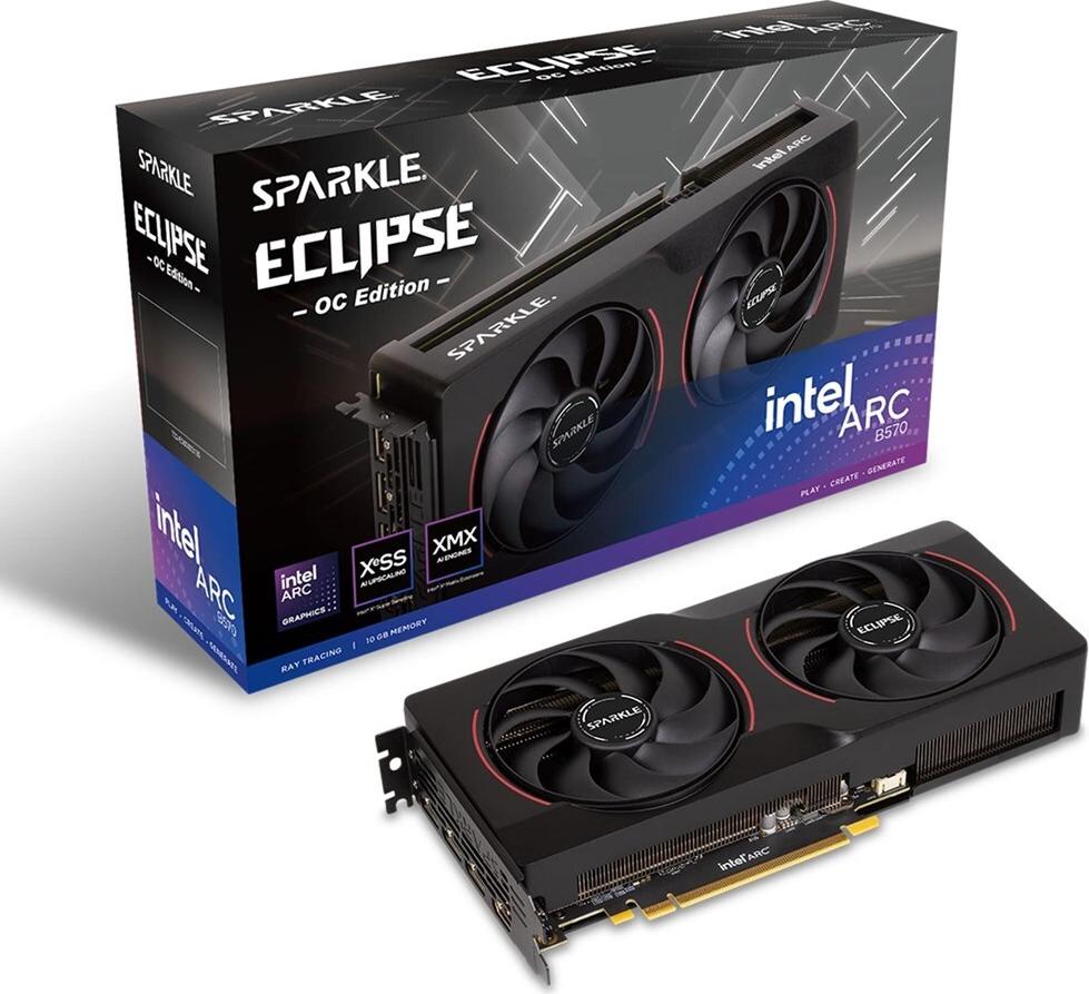SPARKLE VGA SPARKLE Intel ARC B570 10GB Eclipse OC (Battlemage Lineup) (SB570GB-10GOC)