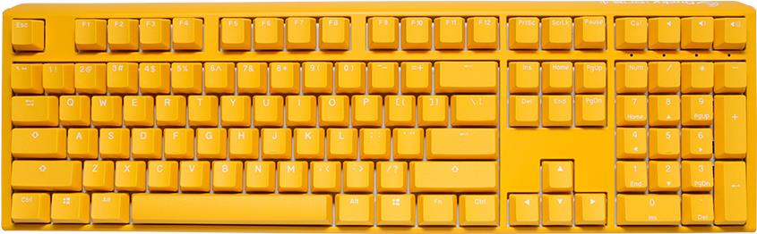 Ducky One 3 Yellow Mini Gaming Tastatur, RGB LED - MX-Clear (US) (DKON2161ST-WUSPDYDYYYC1)