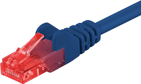 DSIT CAT 6 Netzwerkkabel U/UTP - 0,25 Meter - Blau - CCA (DC-C64-002)