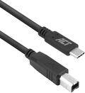 ACT USB 2.0 cable, USB-C to USB-B, 1.8 meters (SB0013)