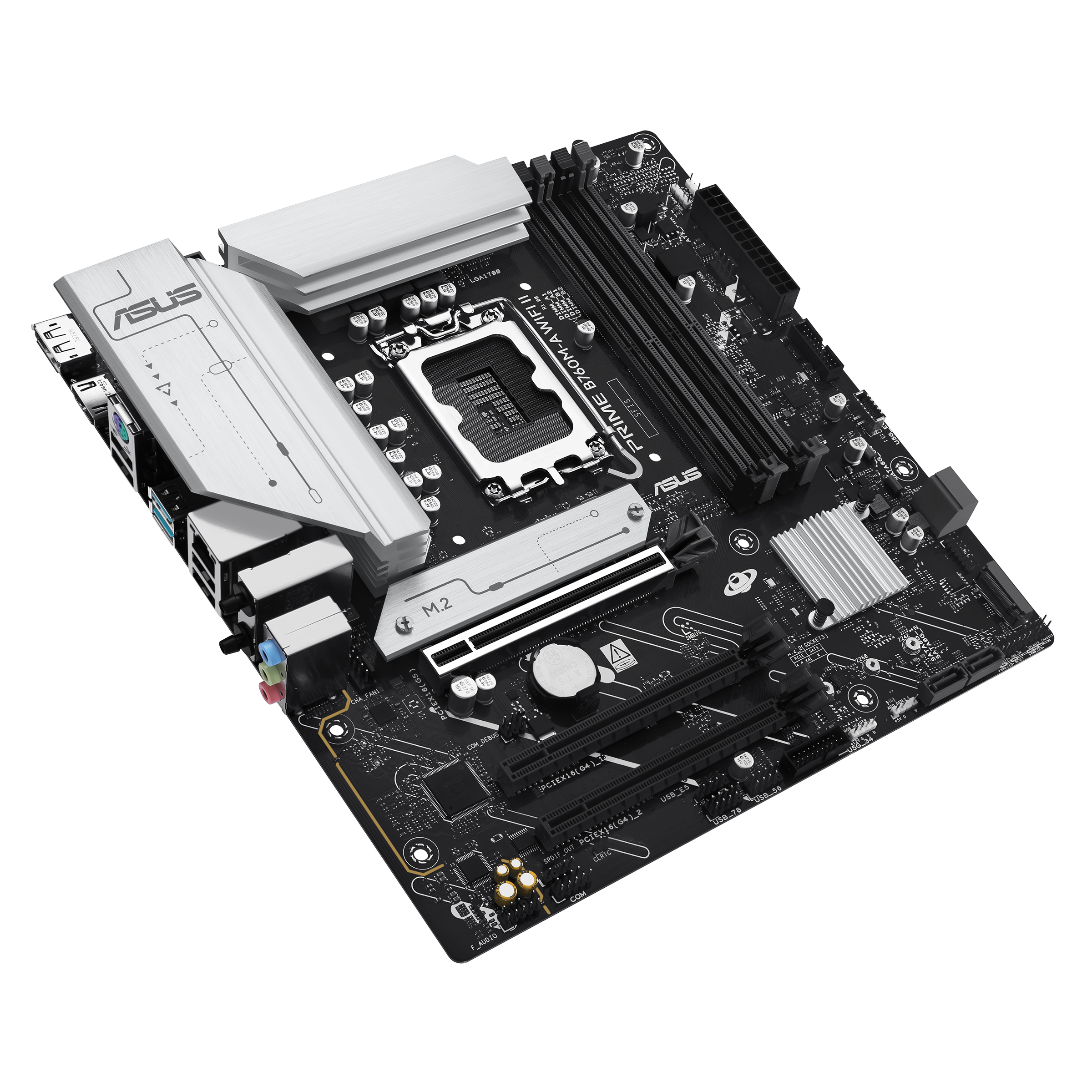 ASUS PRIME B760M-A WIFI II Mainboard micro ATX Intel B760 LGA 1700 DDR5 Wi-Fi 6E