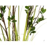 EUROPALMS Immergrünstrauch mit Gras, Kunstpflanze, 120 cm (82600183)