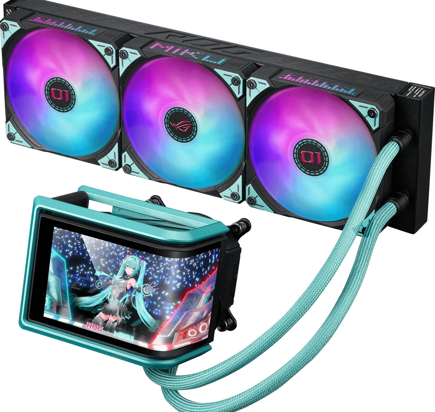 ASUS ROG RYUO IV SLC 360 ARGB MIKU Komplettwasserkühlung (90RC01P1-B0EAY0)