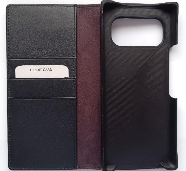 Volla Leder Schutzhülle/Bookcase für Volla Phone Quintus schwarz (3446)