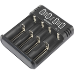 VOLTCRAFT BC4 Rundzellen-Ladegerät LiIon, NiMH Mignon (AA), Micro (AAA), Baby (C), Sub-C, 10440, 16340, CR-123A, 17335, 17500, 17670, 18490, 18650, 21700, (VC-14263380)