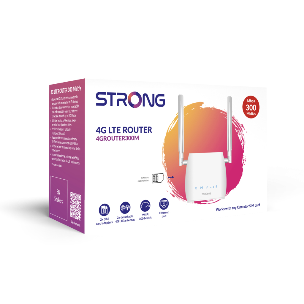 Strong 4GROUTER300M 300 Mbit/s Weiß