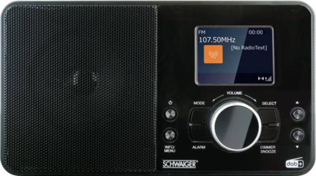 Schwaiger DAB400513 Radio Tragbar Analog Digital Schwarz (DAB400513)  - Onlineshop JACOB Elektronik