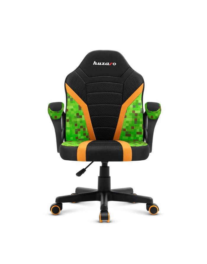 Huzaro Ranger 1.0 Pixel Mesh Gaming-Stuhl für Kinder Schwarz/Grün/Gelb
