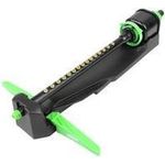 BRÜDER MANNESMANN Viereckregner, 15 Düsen, grün/schwarz für alle handelsüblichen Kupplungsysteme geeignet, aus ABS, - 1 Stück (M63616)