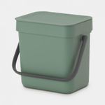 Brabantia 129865 Mülleimer 3 l Rechteckig Kunststoff Grün (129865)