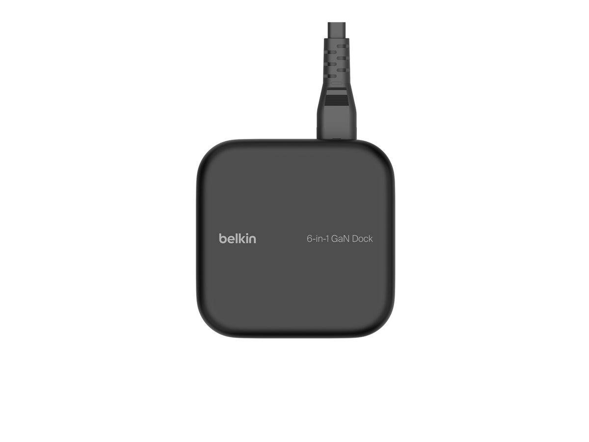 Belkin CONNECT 6-in-1 Core GaN Dockingstation Schwarz