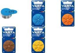 VARTA Hörgeräte Knopfzelle "Hearing Aid Batteries" 13 Zink-Luft-Batterie, 1,45 V, Durchmesser: 7,9 x (H)5,4 mm, - 1 Stück (24606101416)
