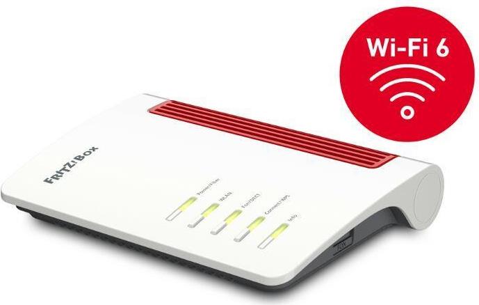 FRITZ! FRITZ!Box 5530 Fiber Wi-Fi 6 WLAN-Router Weiß