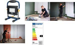 Rapid LED-Arbeitsstrahler THE PAINTER, 20 Watt, blau/schwarz Lichtstrom: 2.000 Lumen, Farbtemperatur: 6.000 Kelvin, - 1 Stück (5001729)