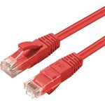 MicroConnect CAT6A UTP 0.3m Red LSZH (MC-UTP6A003R)