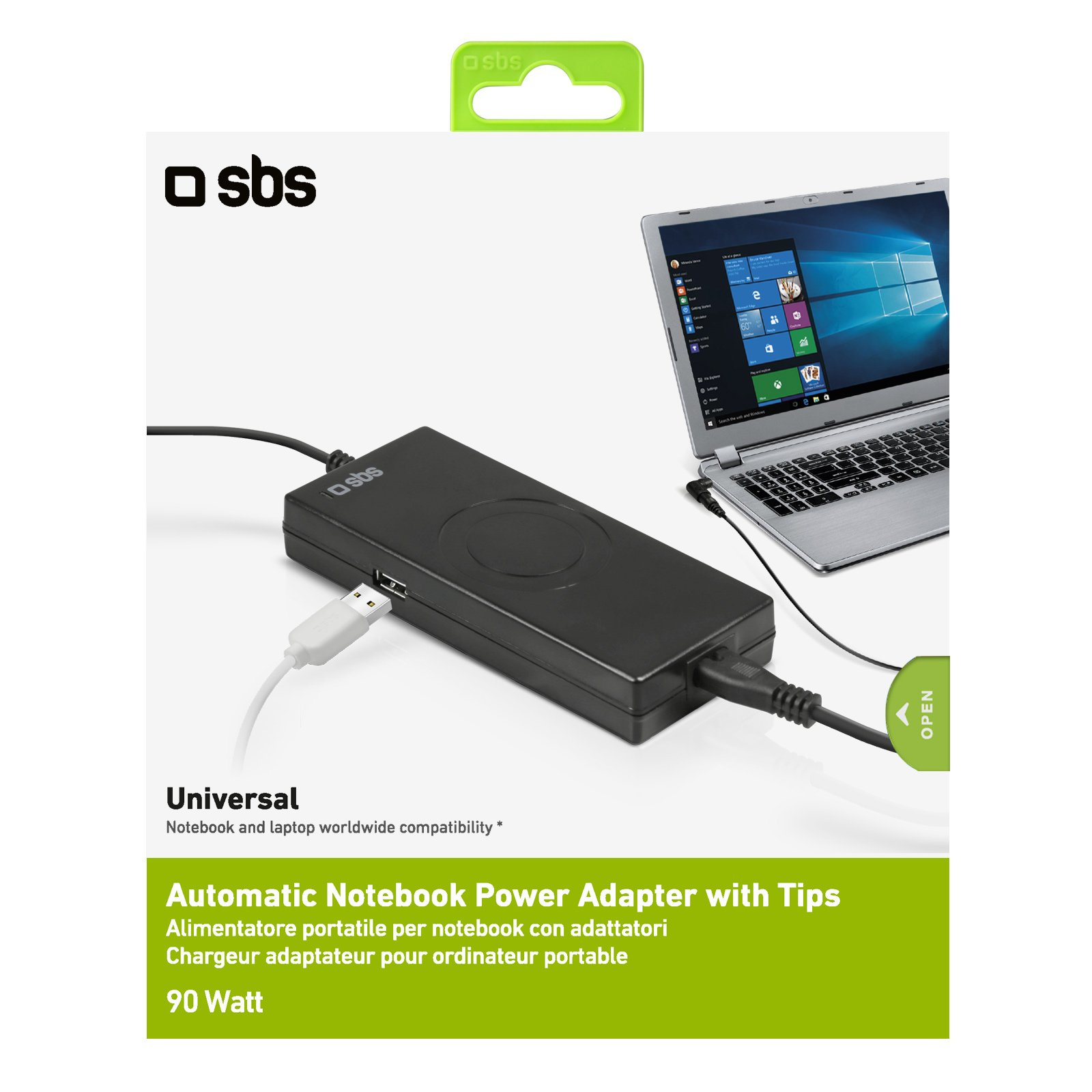 SBS Power TTADAPTNB90W Netzteil 90 W Schwarz