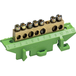 PE-Messingklemme 7 Klemmstellen KM07E (KM07E)