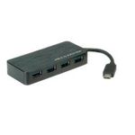 ROLINE USB3.0 Hub Typ C zu 4x Typ A mit Netzstecker (14.02.5035)