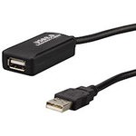 e+p CC 508/10. Kabellänge: 10 m, Anschluss 1: USB A, Anschluss 2: USB A, USB-Version: 2.0, Steckerverbindergeschlecht: Männlich/Weiblich, Produktfarbe: Schwarz (924560)