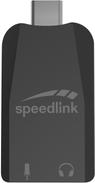 Speedlink USB-C Soundkarte VIGO SL-880501-BK Stereo-Adapter Schwarz (SL-880501-BK)