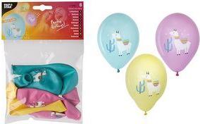 PAPSTAR Luftballons "Lama", farbig sortiert Durchmesser: 290 mm / Umfang: 850-900 mm, geeignet für - 1 Stück (87031)